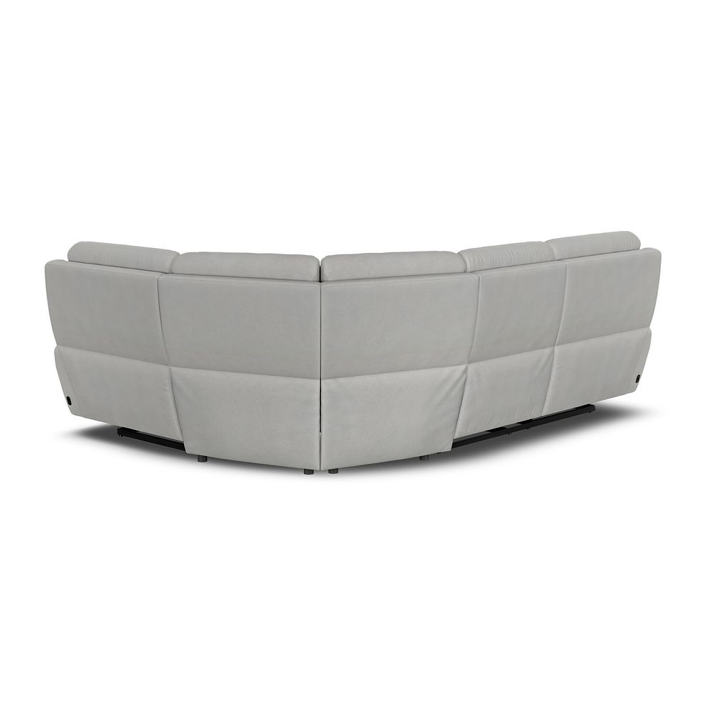 Dalton Left Hand Corner Electric Recliner Sofa with Power Headrests in Bella Lead Grey Fabric 10