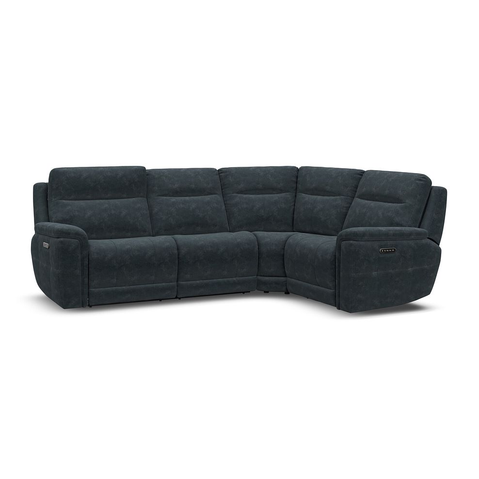 Dalton Left Hand Corner Electric Recliner Sofa with Power Headrests in Dexter Shadow Fabric 2