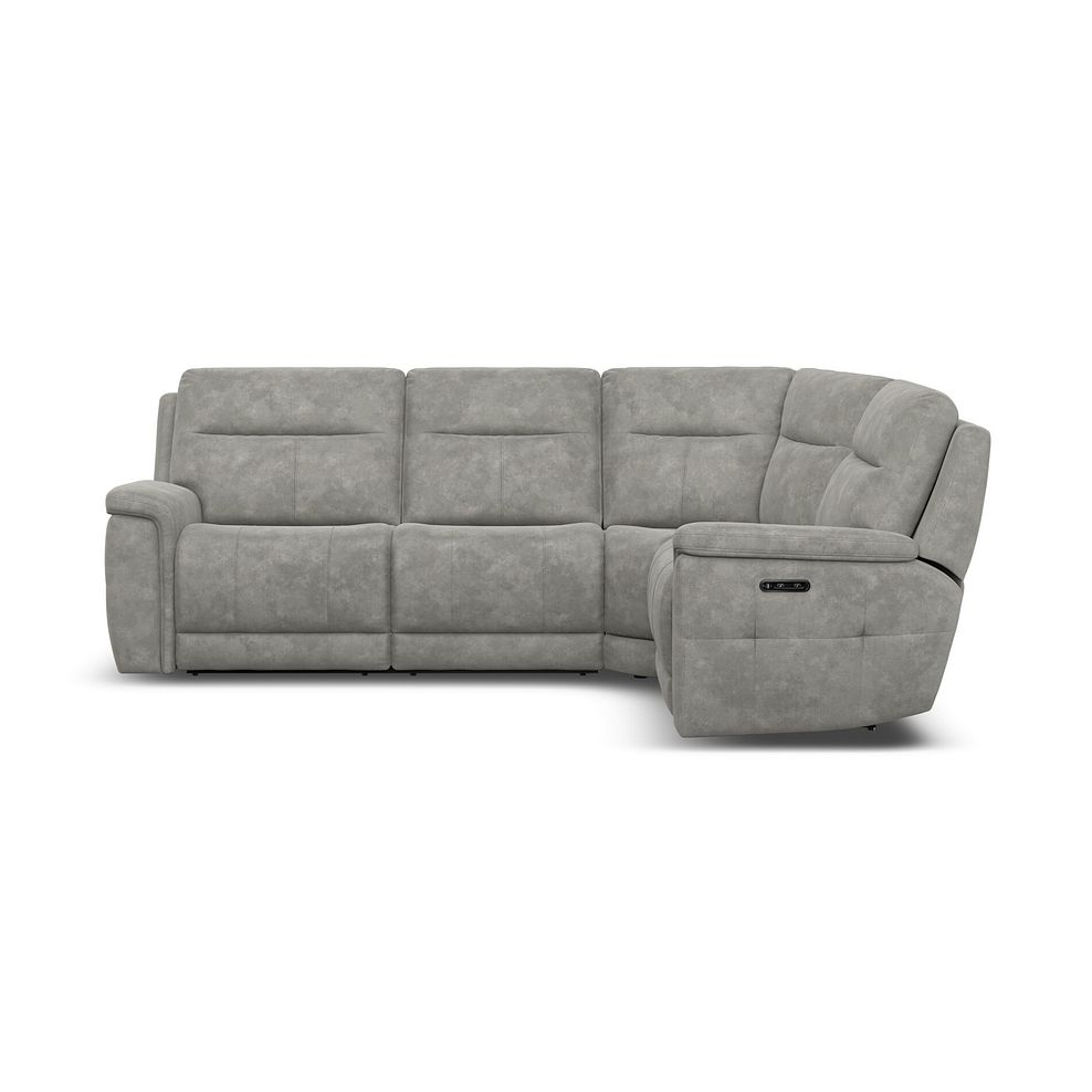 Dalton Left Hand Corner Electric Recliner Sofa with Power Headrests in Dexter Stone Fabric 9