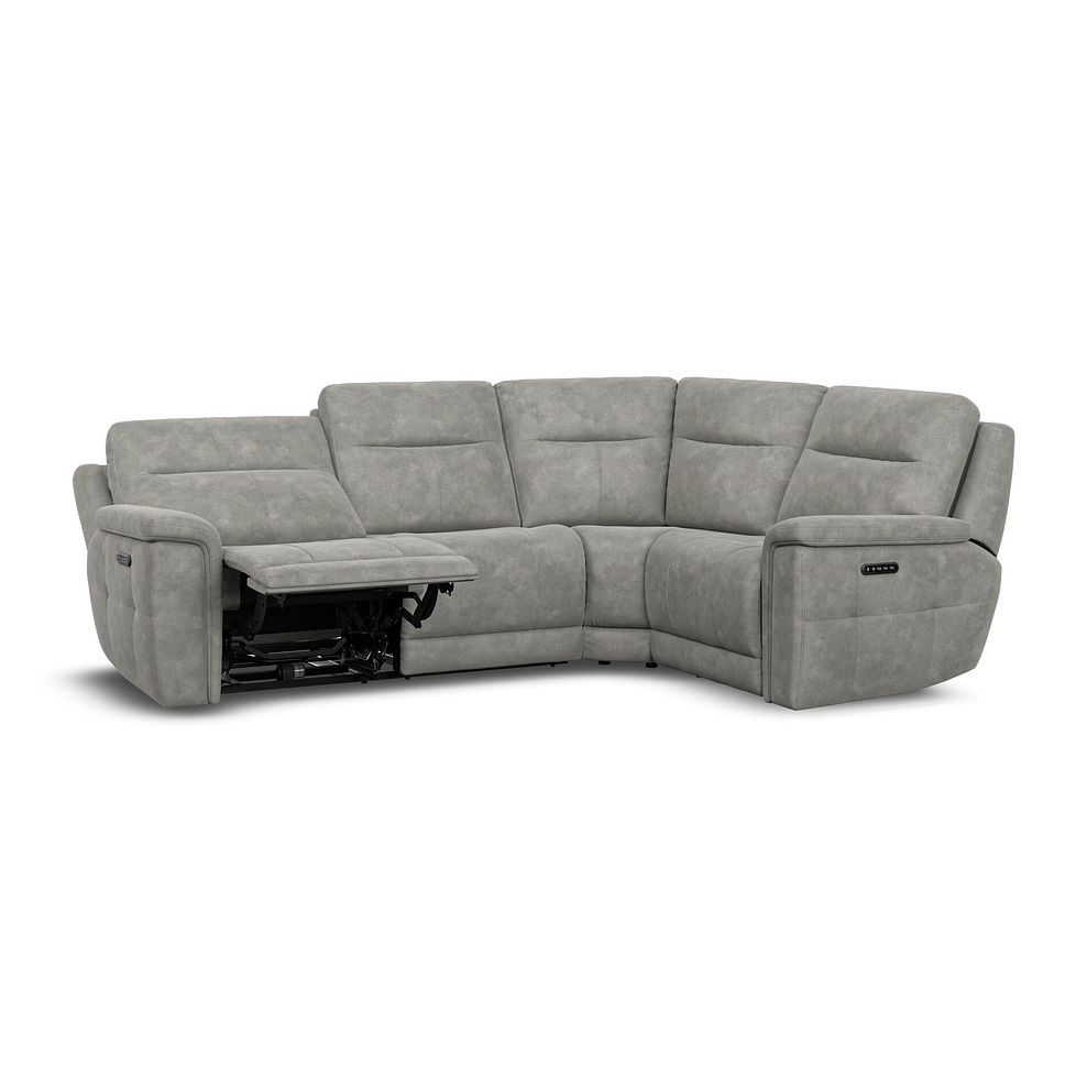 Dalton Left Hand Corner Electric Recliner Sofa with Power Headrests in Dexter Stone Fabric 6