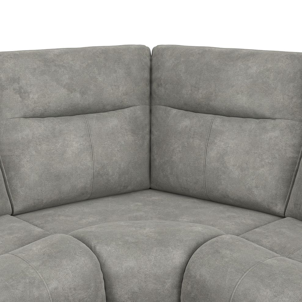 Dalton Left Hand Corner Electric Recliner Sofa with Power Headrests in Dexter Stone Fabric 17