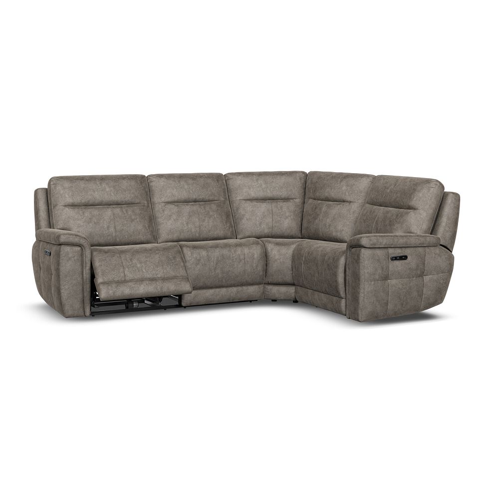 Dalton Left Hand Corner Electric Recliner Sofa with Power Headrests in Marble Mink Fabric 3