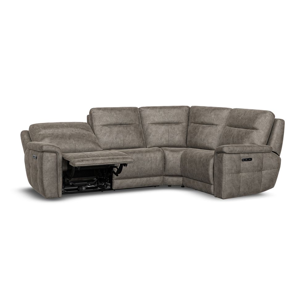 Dalton Left Hand Corner Electric Recliner Sofa with Power Headrests in Marble Mink Fabric 5
