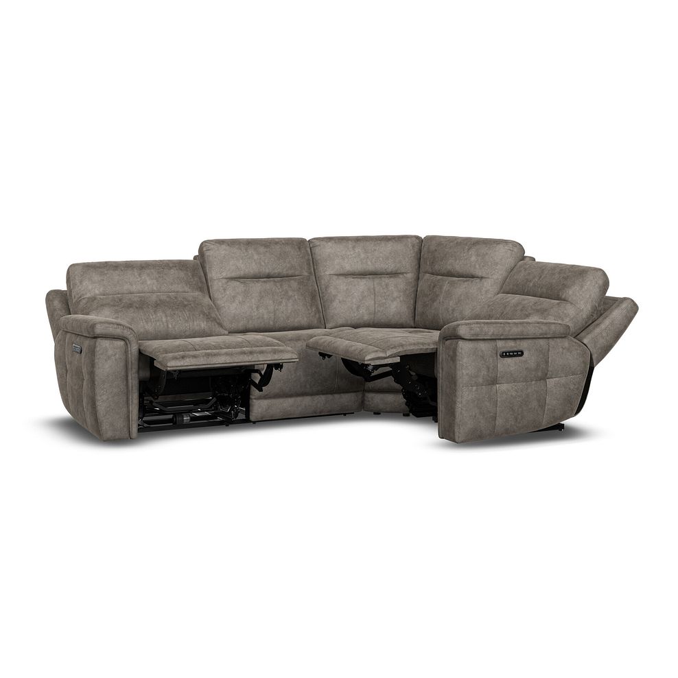 Dalton Left Hand Corner Electric Recliner Sofa with Power Headrests in Marble Mink Fabric 8