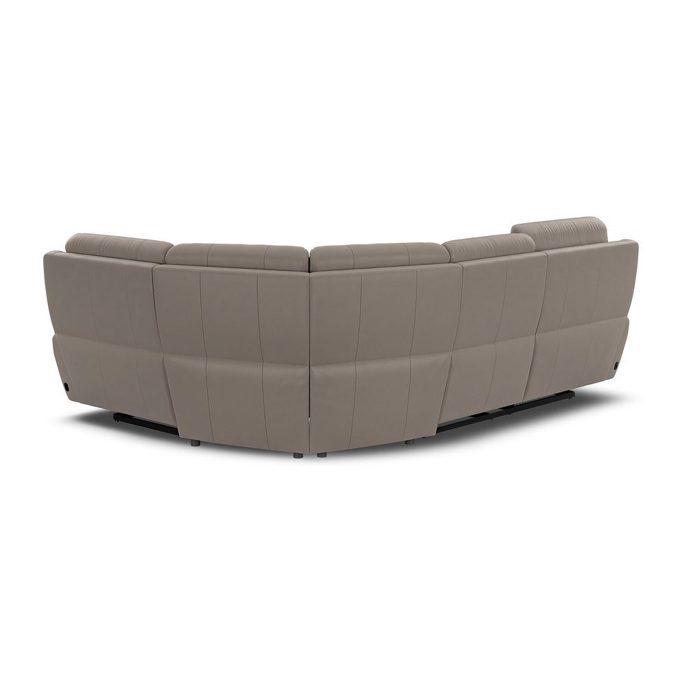 Dalton Left Hand Corner Electric Recliner Sofa with Power Headrests in Oyster Leather 12