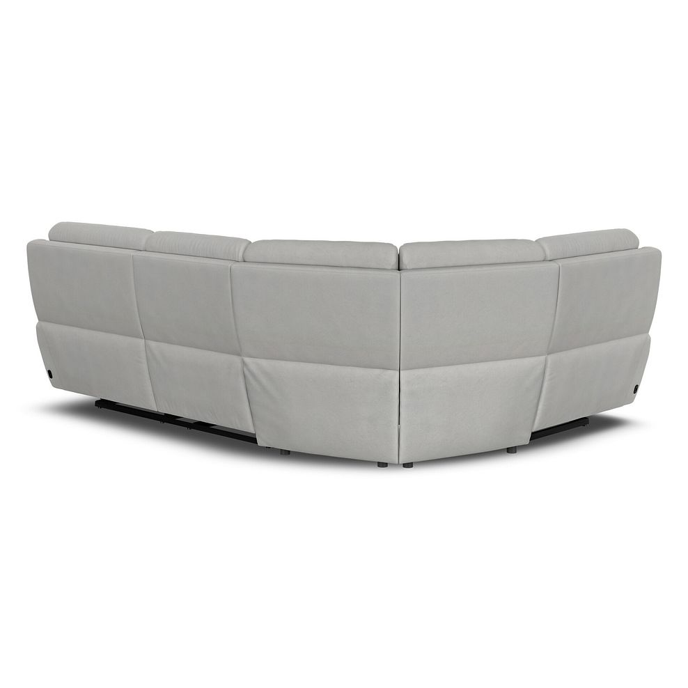 Dalton Right Hand Corner Electric Recliner Sofa in Bella Lead Grey Fabric 7