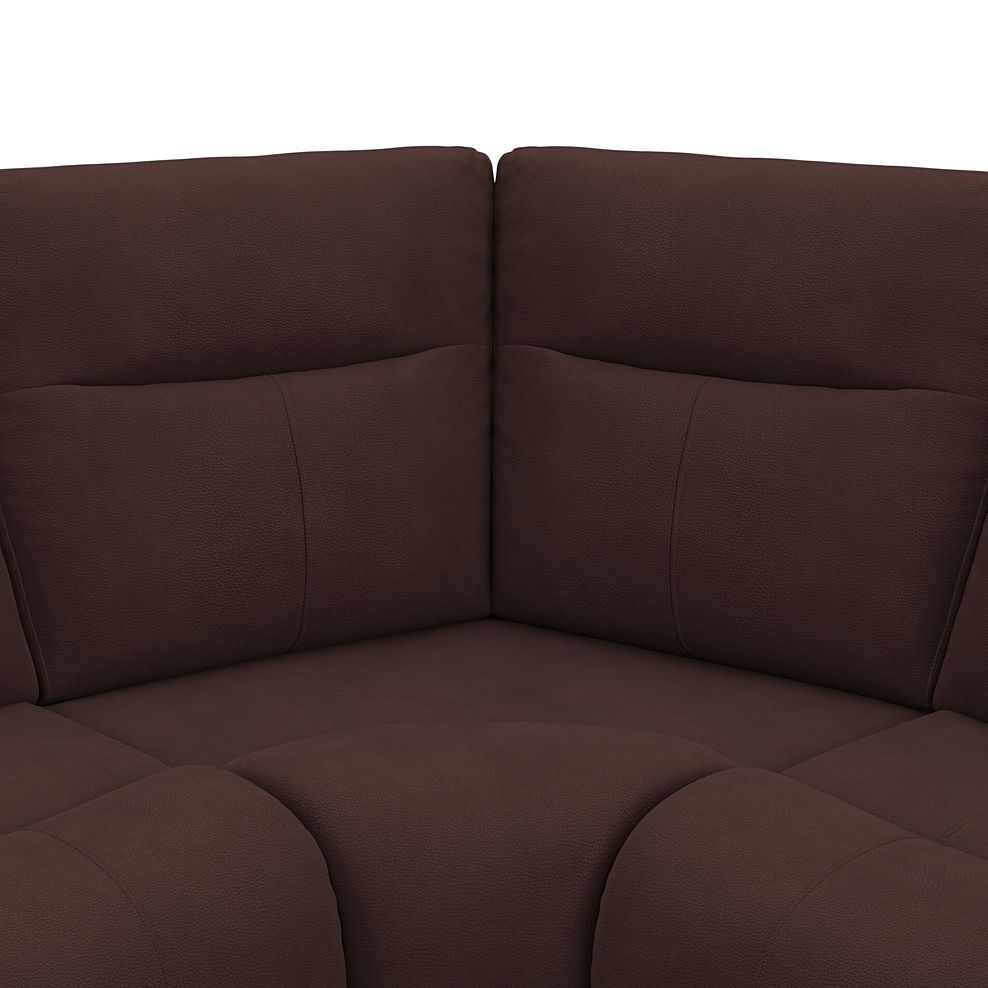 Dalton Right Hand Corner Electric Recliner Sofa in Chestnut Leather 11