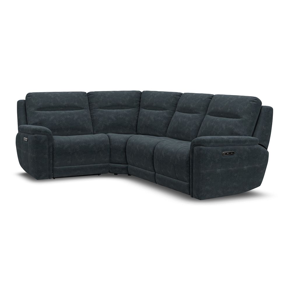 Dalton Right Hand Corner Electric Recliner Sofa in Dexter Shadow Fabric 1