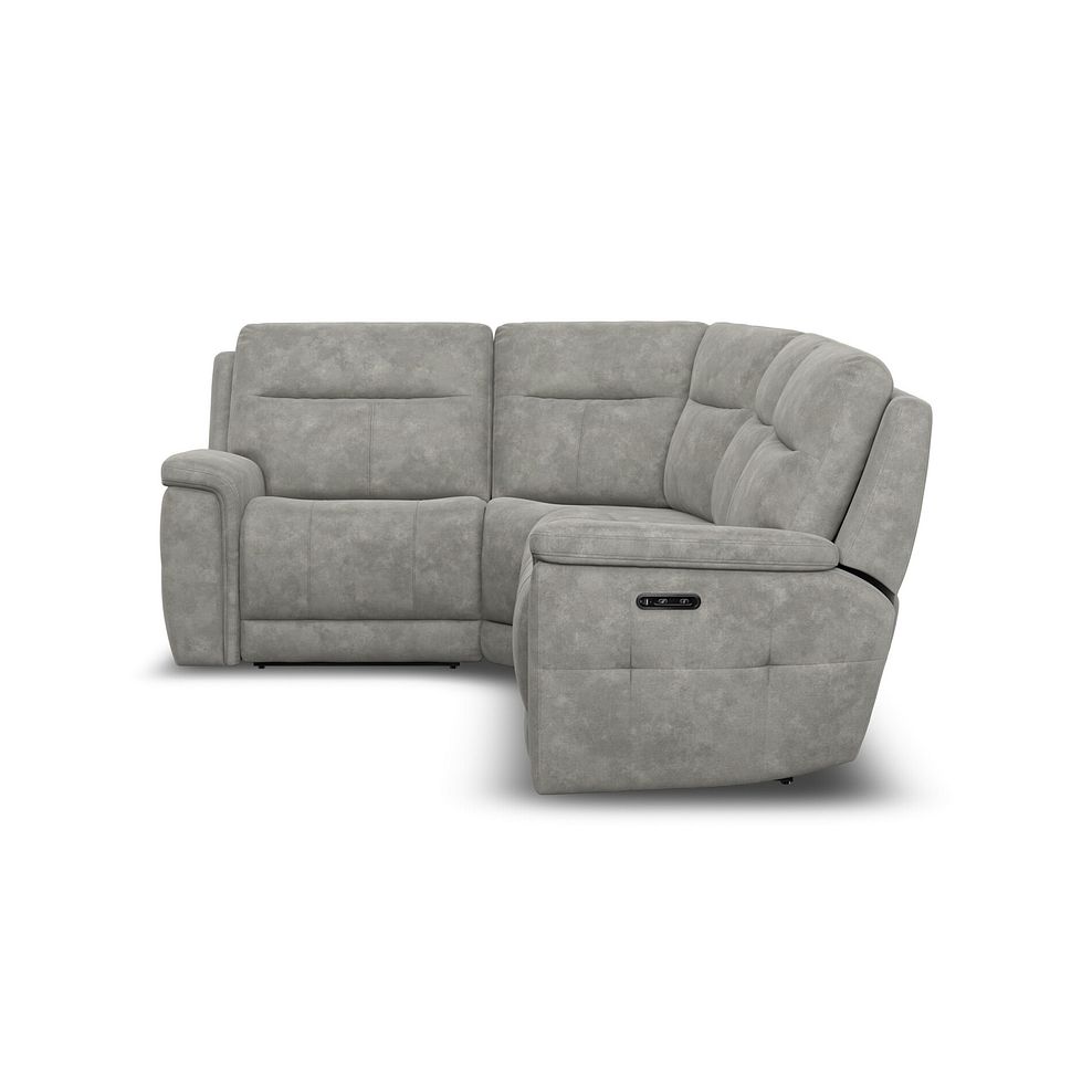 Dalton Right Hand Corner Electric Recliner Sofa in Dexter Stone Fabric 5