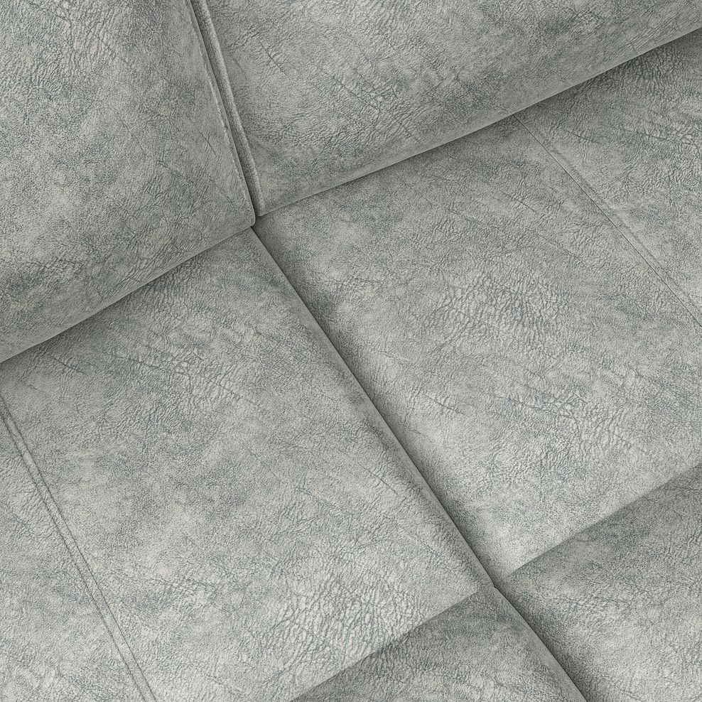 Dalton Right Hand Corner Electric Recliner Sofa in Marble Silver Fabric 12