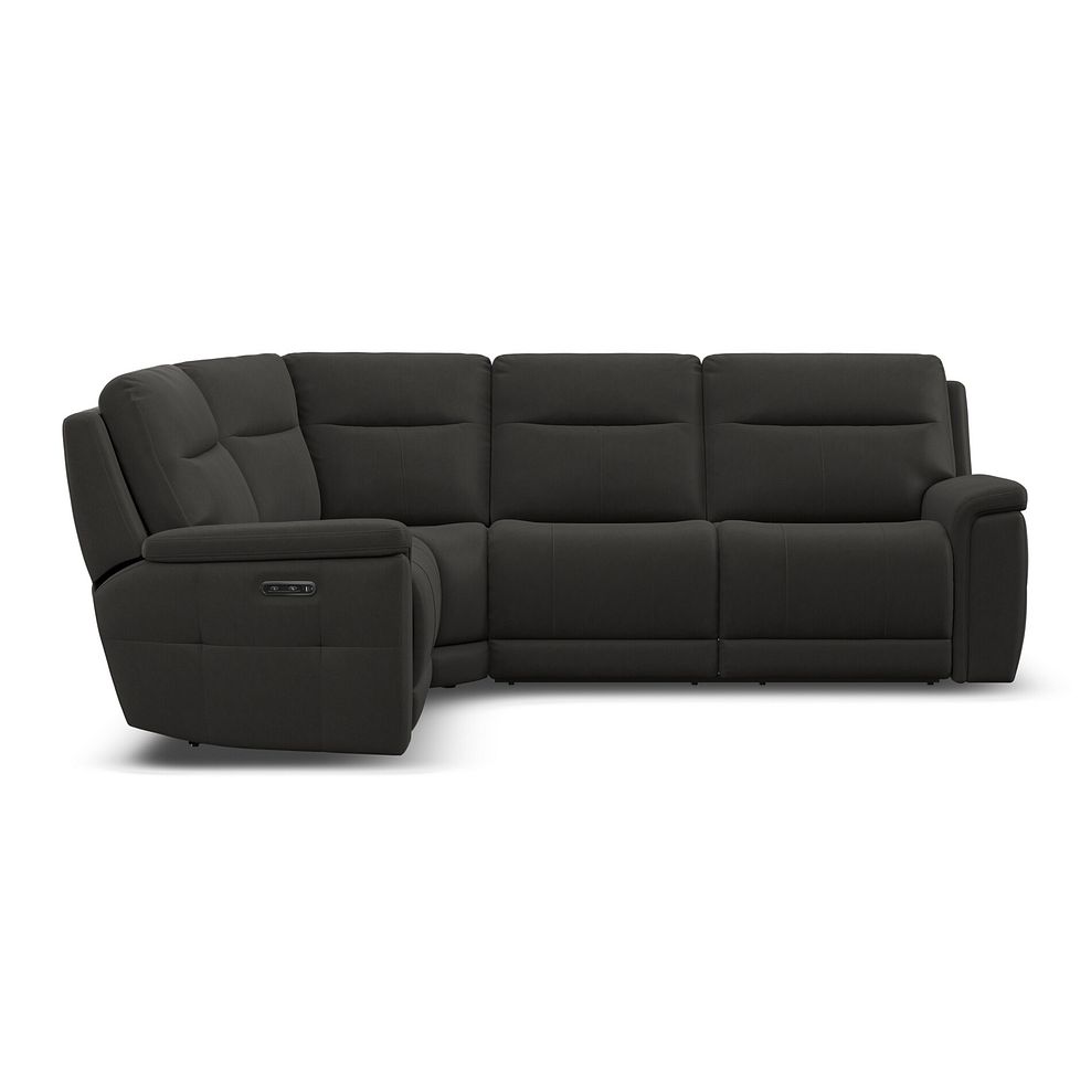 Dalton Right Hand Corner Electric Recliner Sofa in Storm Leather 7