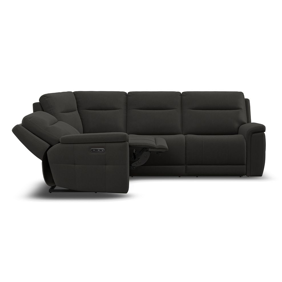 Dalton Right Hand Corner Electric Recliner Sofa in Storm Leather 8