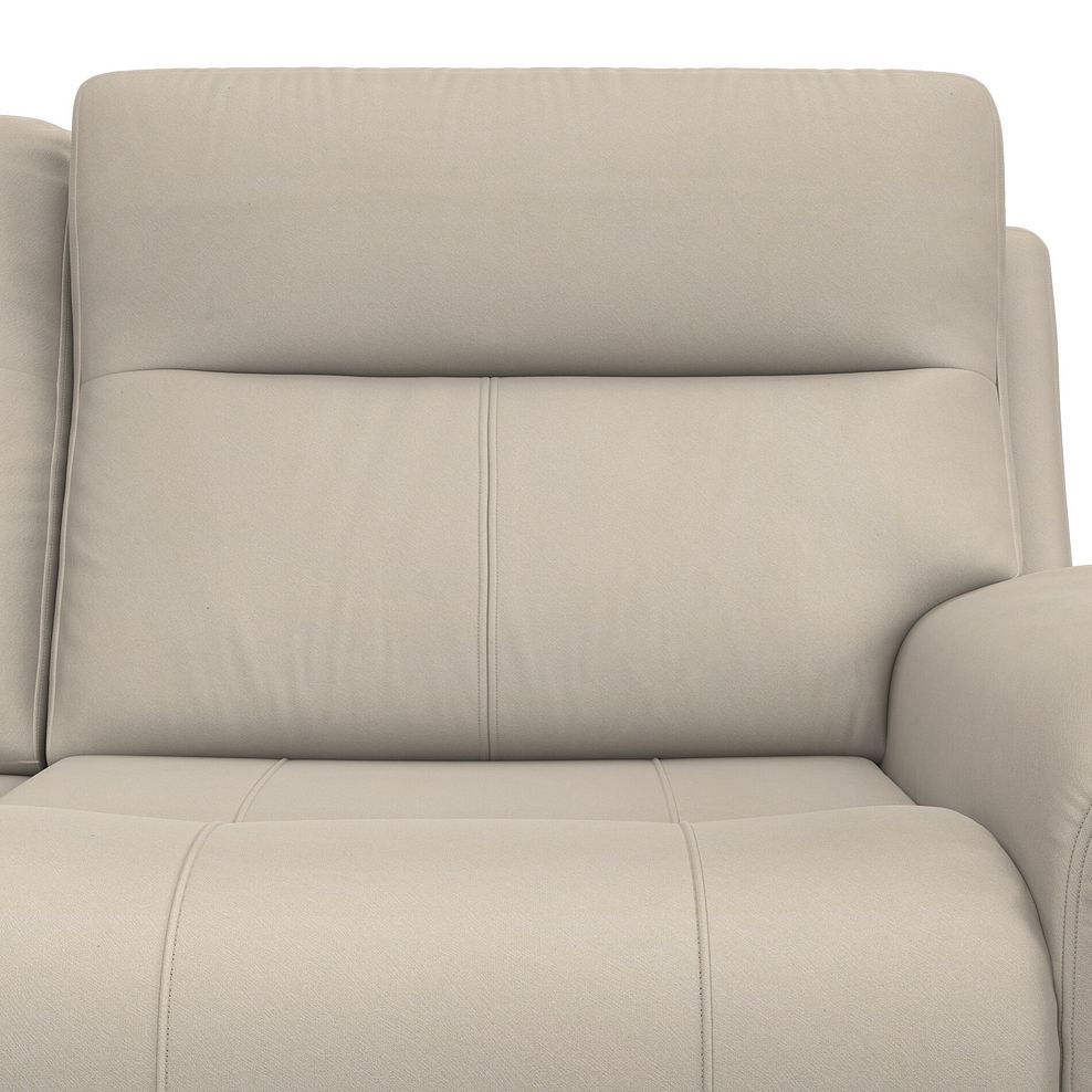 Dalton Right Hand Corner Electric Recliner Sofa with Power Headrests in Bella Barley White Fabric 16
