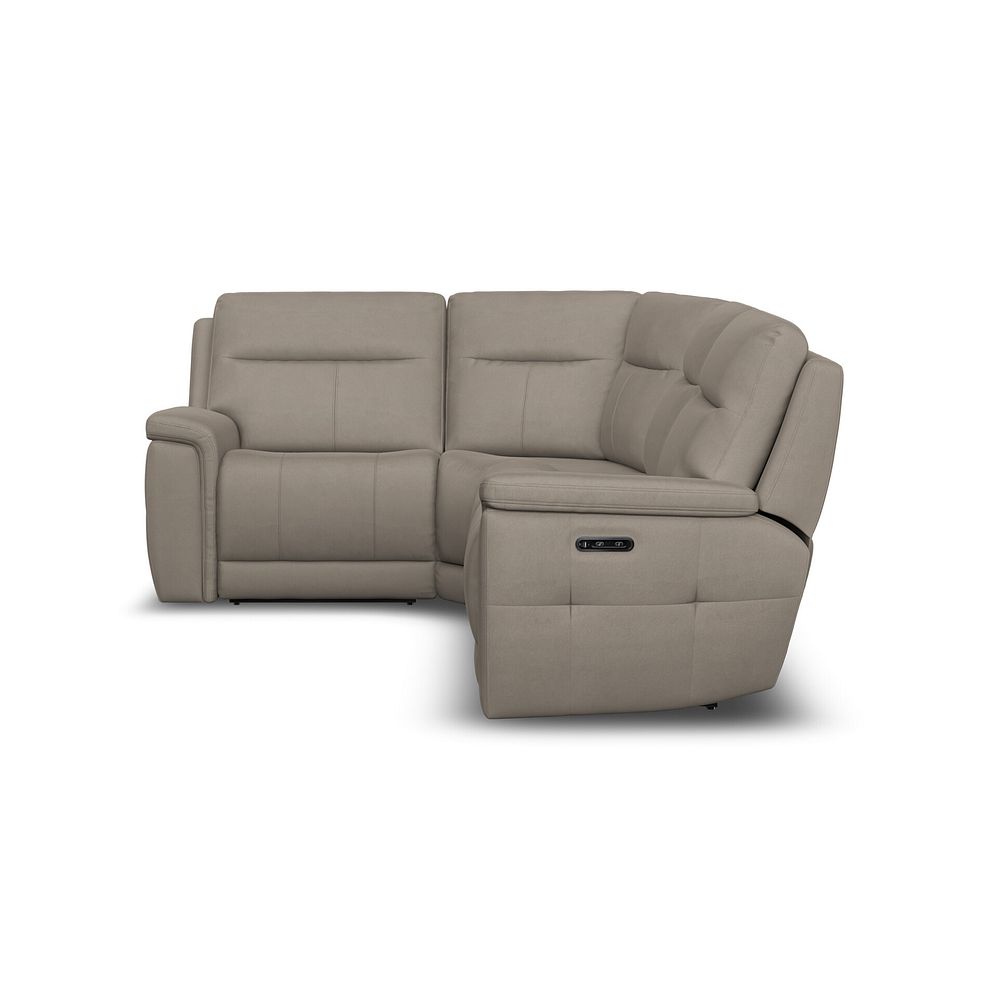 Dalton Right Hand Corner Electric Recliner Sofa with Power Headrests in Bella Latte Fabric 9