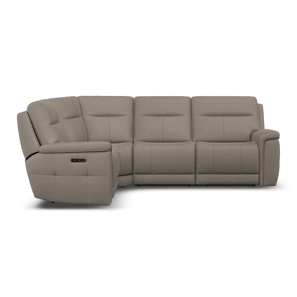 Dalton Right Hand Corner Electric Recliner Sofa with Power Headrests in Bella Latte Fabric 11