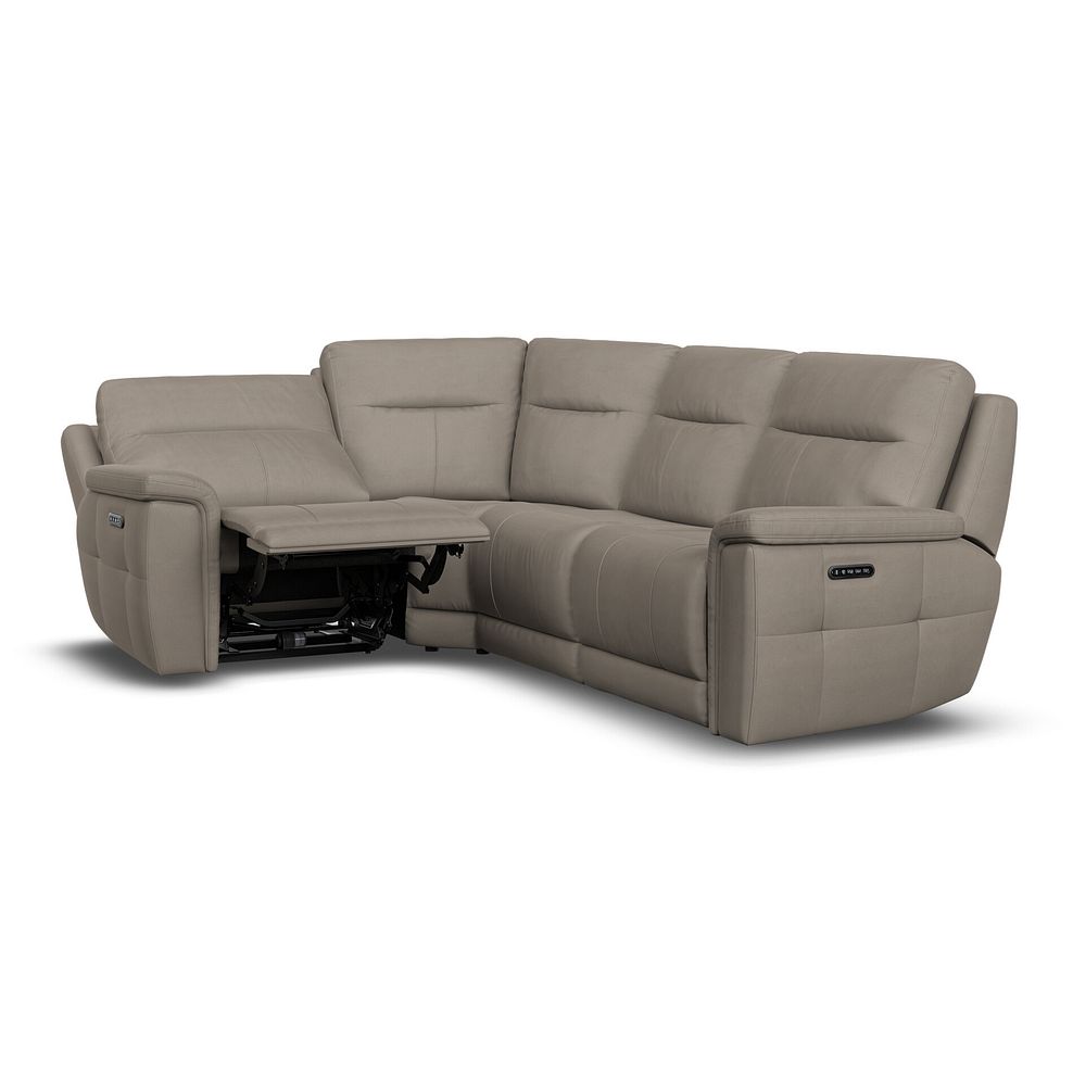 Dalton Right Hand Corner Electric Recliner Sofa with Power Headrests in Bella Latte Fabric 6