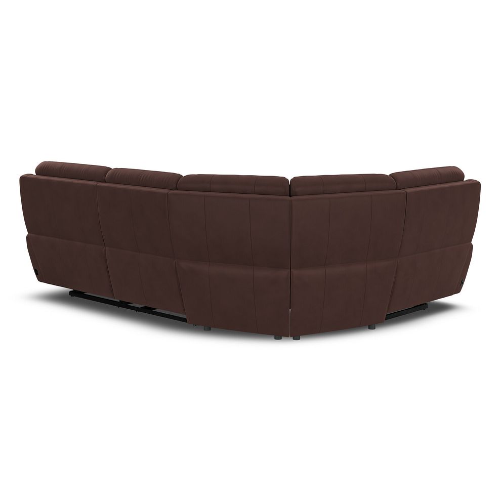 Dalton Right Hand Corner Electric Recliner Sofa with Power Headrests in Chestnut Leather 10
