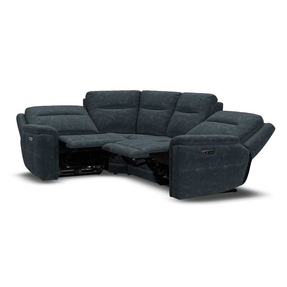 Dalton Right Hand Corner Electric Recliner Sofa with Power Headrests in Dexter Shadow Fabric 7