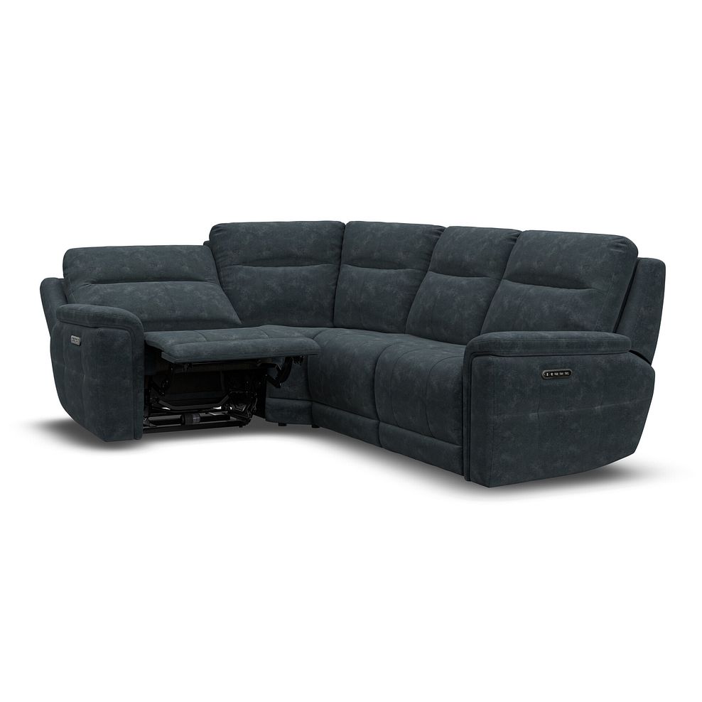 Dalton Right Hand Corner Electric Recliner Sofa with Power Headrests in Dexter Shadow Fabric 6