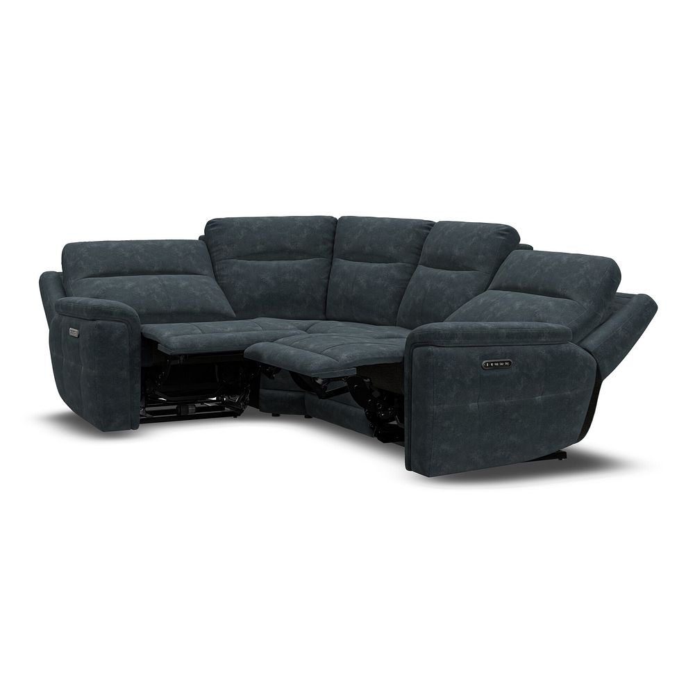 Dalton Right Hand Corner Electric Recliner Sofa with Power Headrests in Dexter Shadow Fabric 8