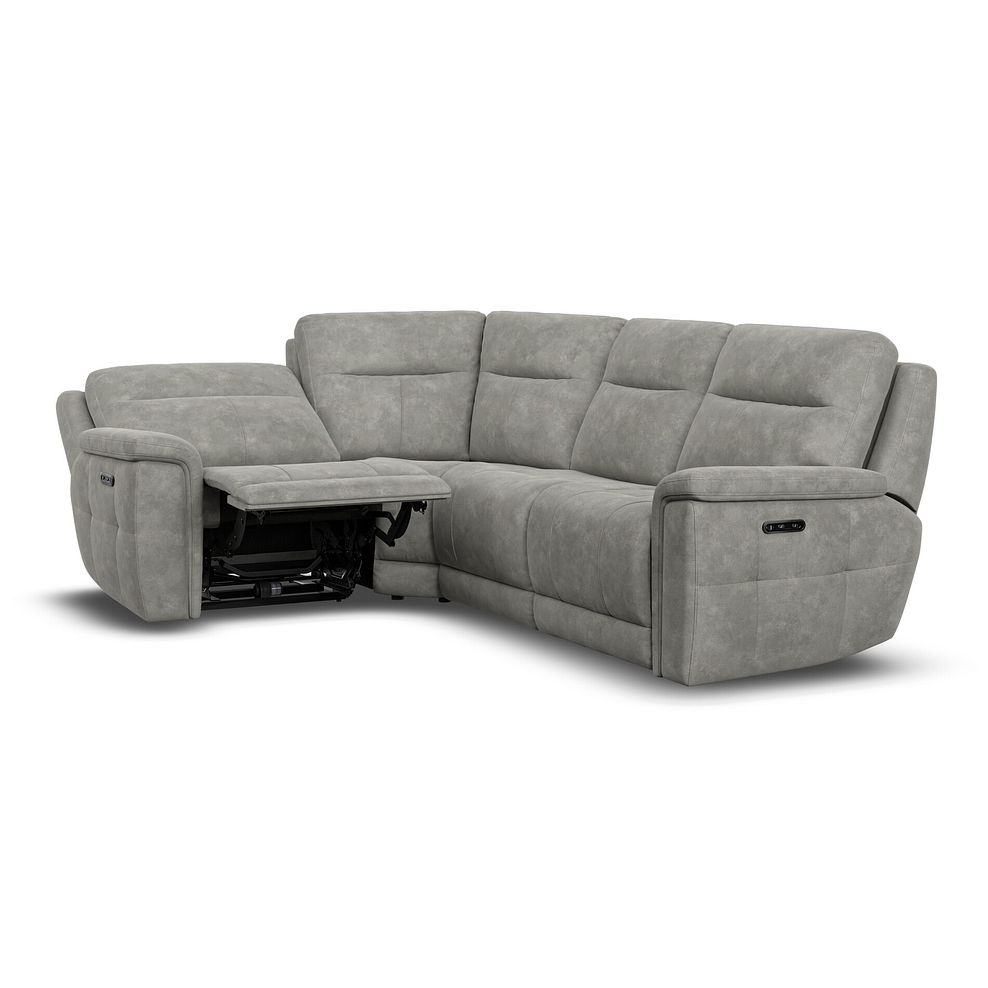 Dalton Right Hand Corner Electric Recliner Sofa with Power Headrests in Dexter Stone Fabric 5
