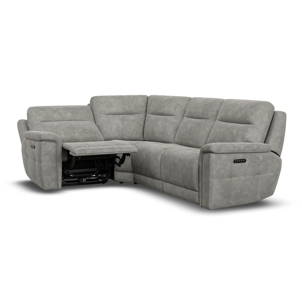 Dalton Right Hand Corner Electric Recliner Sofa with Power Headrests in Dexter Stone Fabric 6