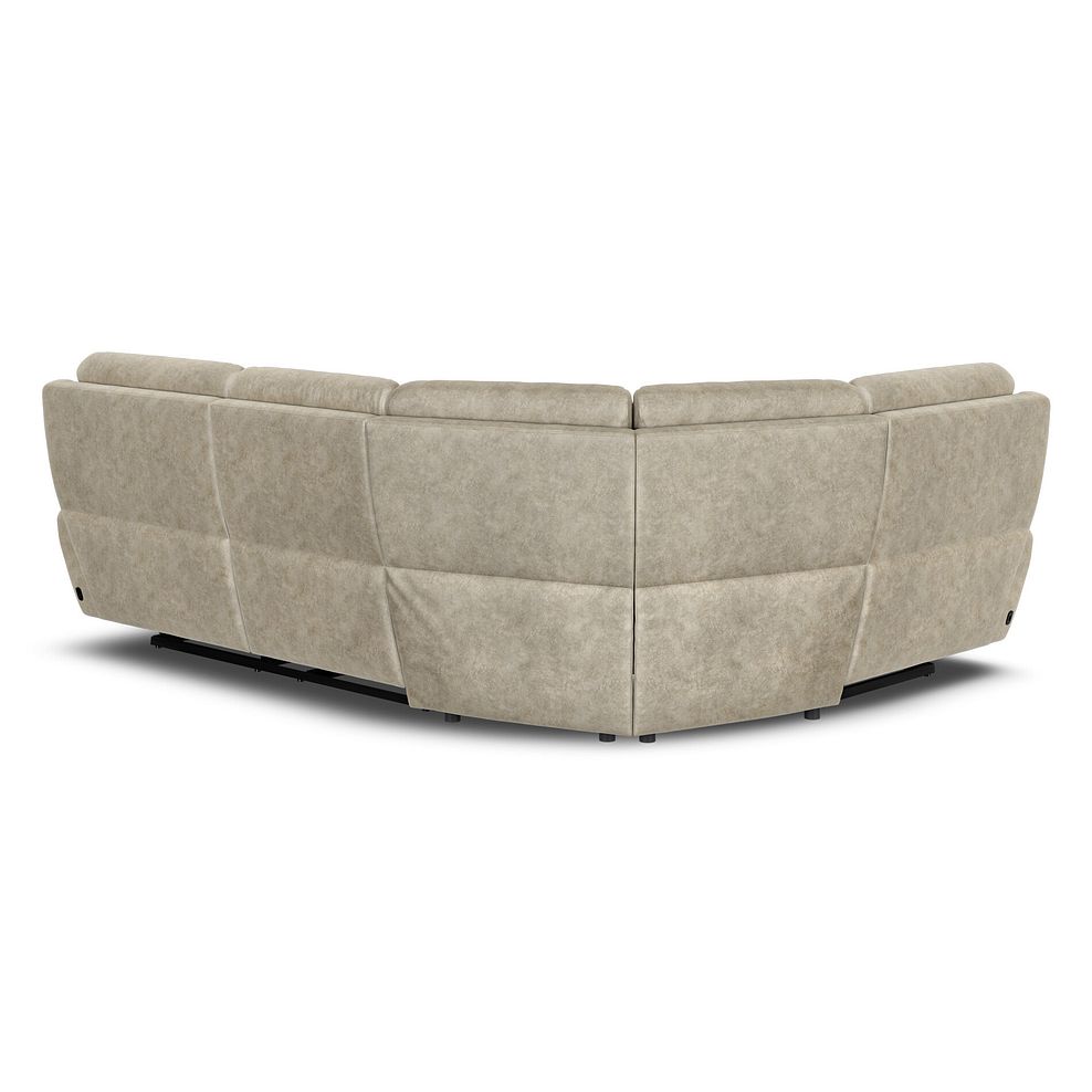 Dalton Right Hand Corner Electric Recliner Sofa with Power Headrests in Marble Cream Fabric 10