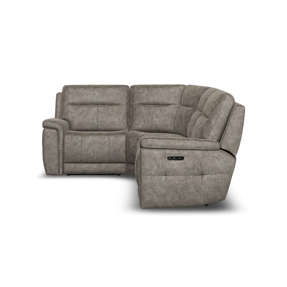 Dalton Right Hand Corner Electric Recliner Sofa with Power Headrests in Marble Mink Fabric 9