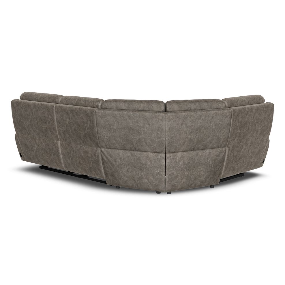 Dalton Right Hand Corner Electric Recliner Sofa with Power Headrests in Marble Mink Fabric 10