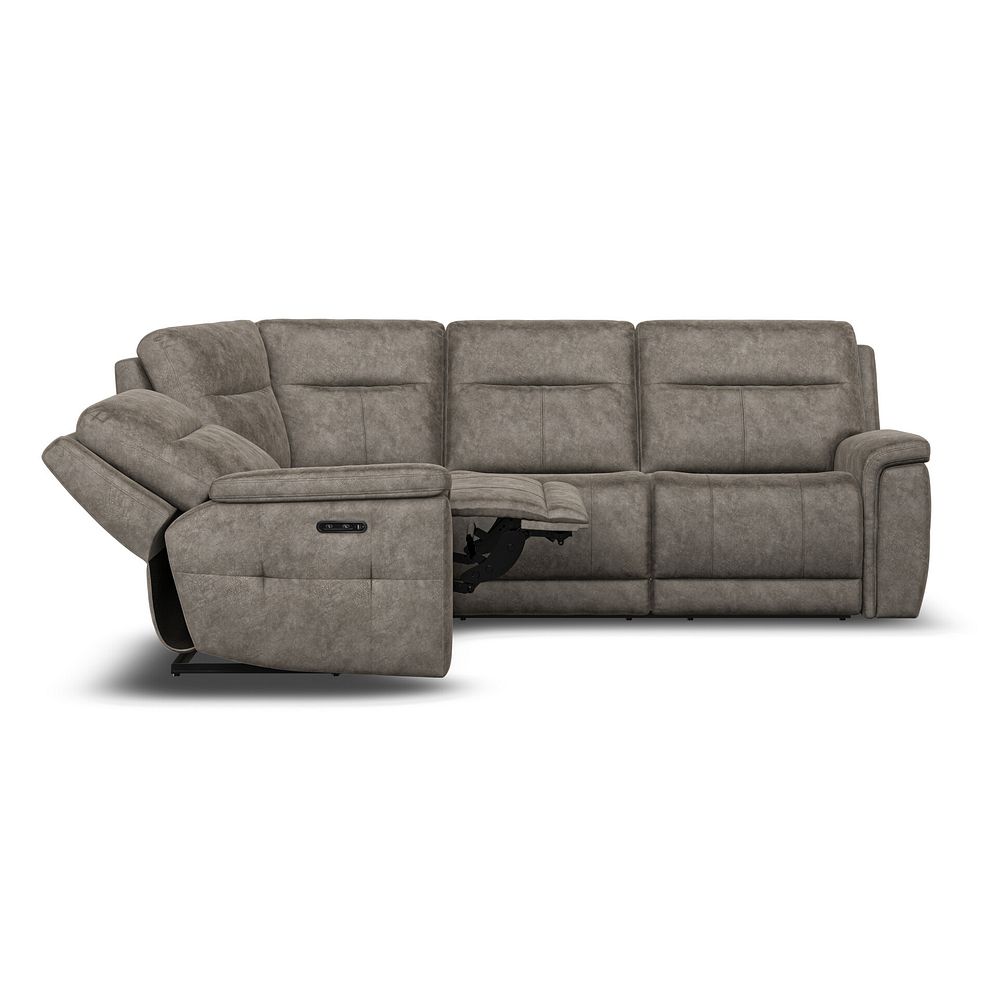 Dalton Right Hand Corner Electric Recliner Sofa with Power Headrests in Marble Mink Fabric 13