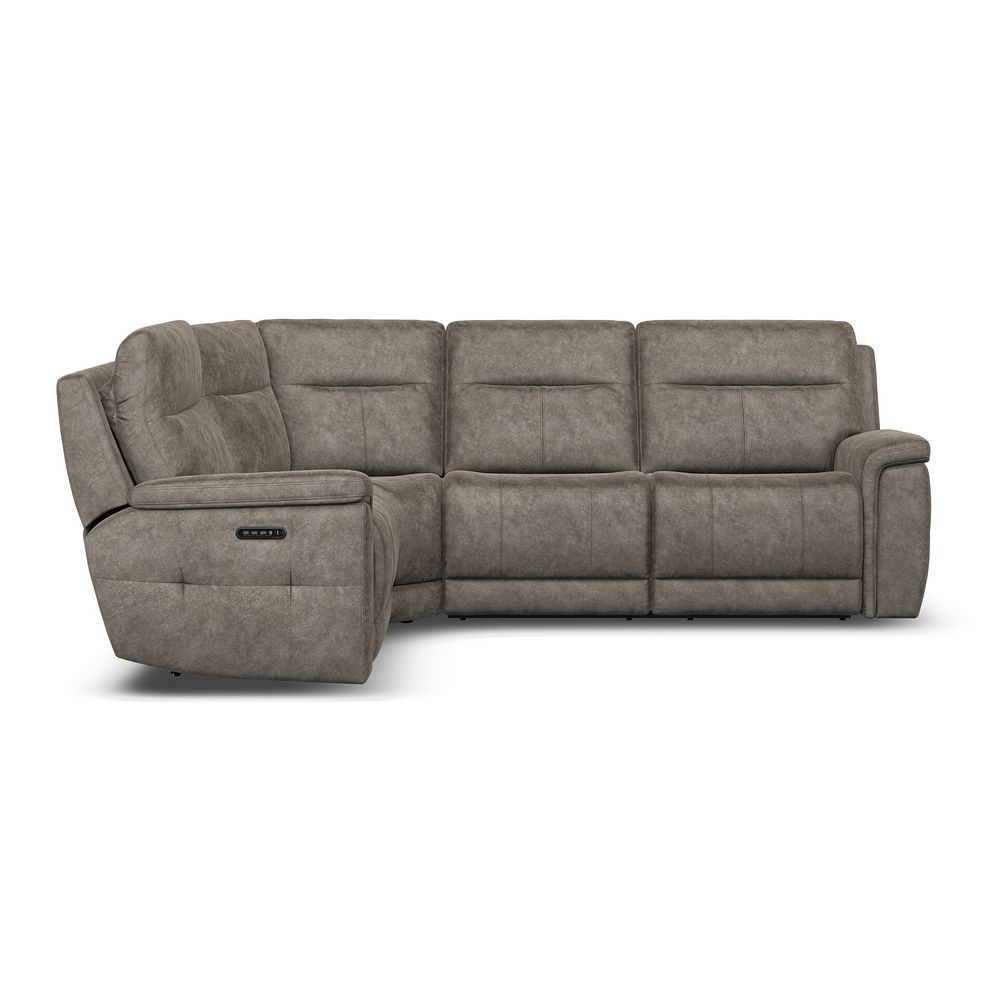 Dalton Right Hand Corner Electric Recliner Sofa with Power Headrests in Marble Mink Fabric 12