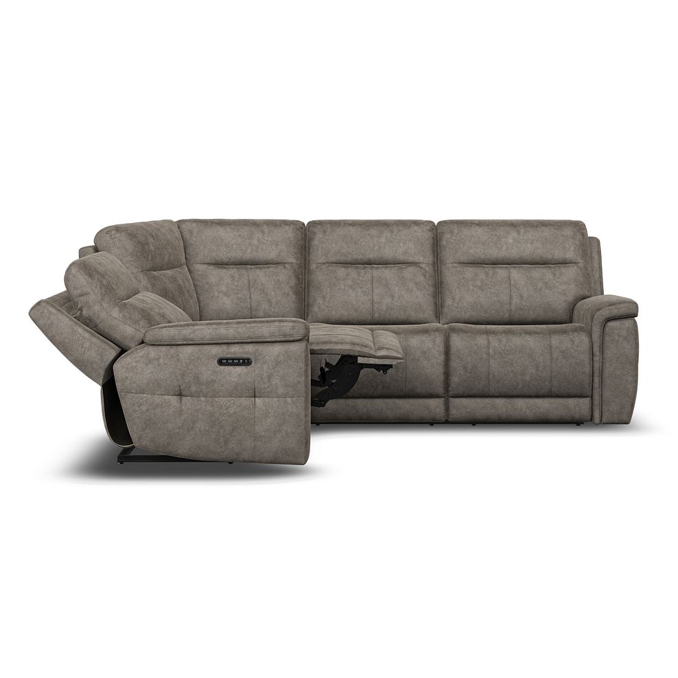 Dalton Right Hand Corner Electric Recliner Sofa with Power Headrests in Marble Mink Fabric 14