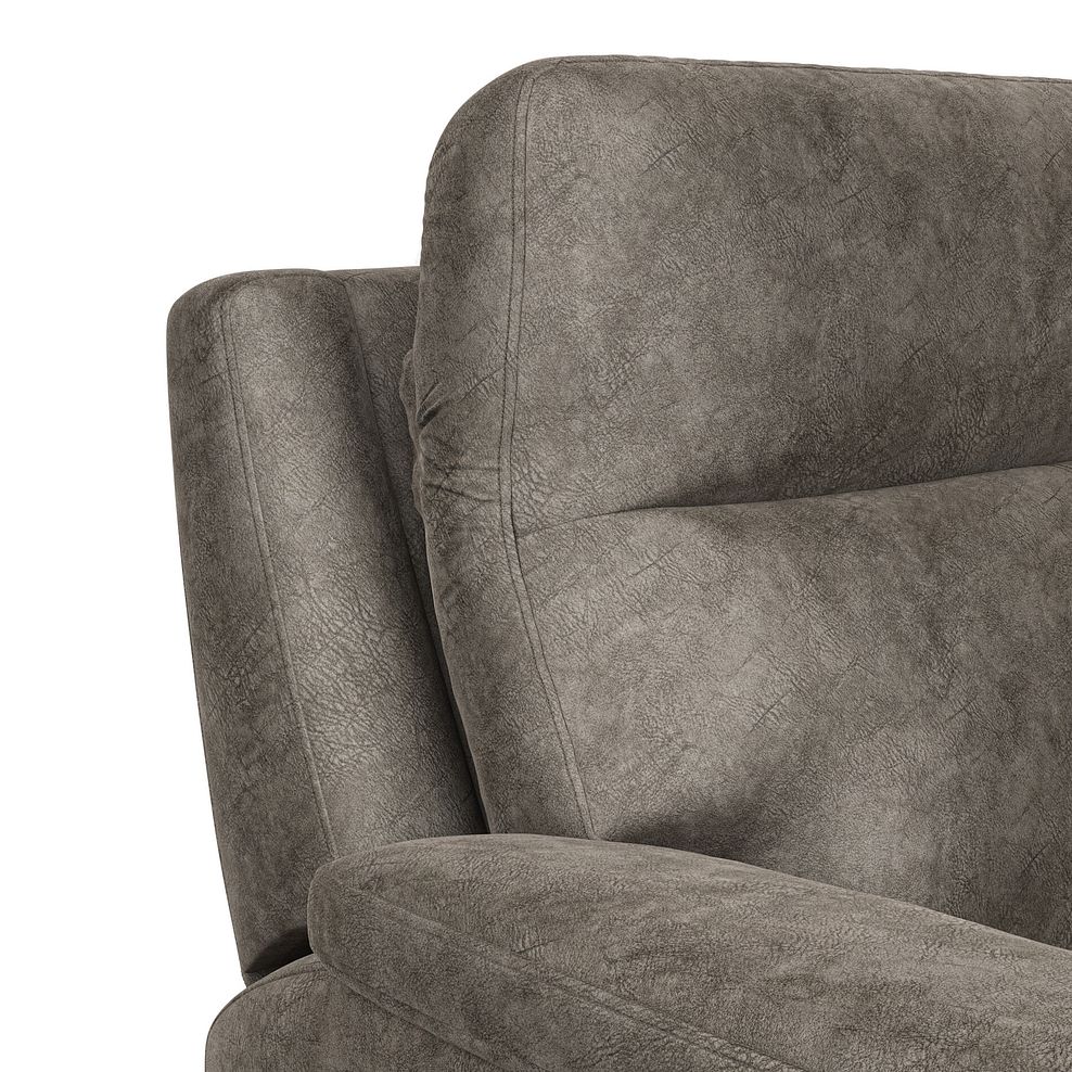 Dalton Right Hand Corner Electric Recliner Sofa with Power Headrests in Marble Mink Fabric 20
