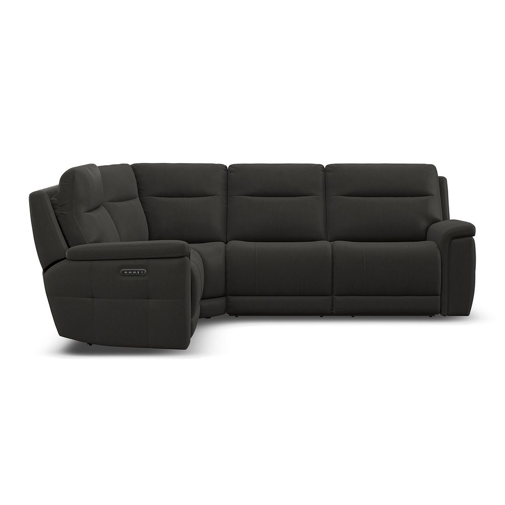 Dalton Right Hand Corner Electric Recliner Sofa with Power Headrests in Storm Leather 12