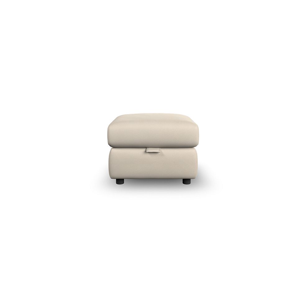 Dalton Storage Footstool in Bella Barley White Fabric 3