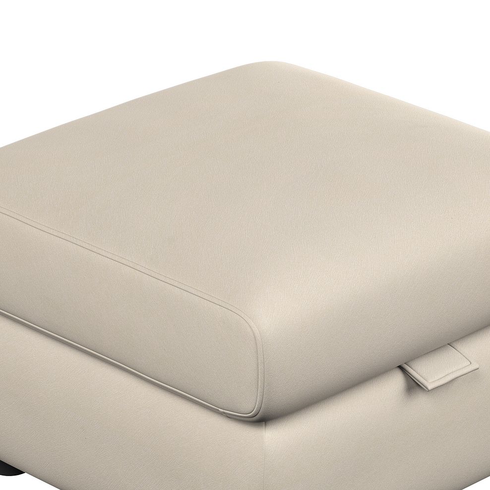 Dalton Storage Footstool in Bella Barley White Fabric 7
