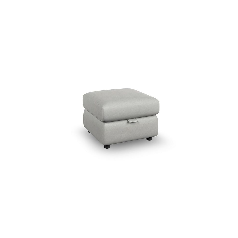 Dalton Storage Footstool in Bella Lead Grey Fabric 1