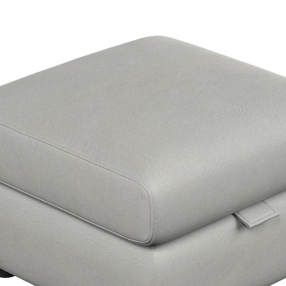 Dalton Storage Footstool in Bella Lead Grey Fabric 7