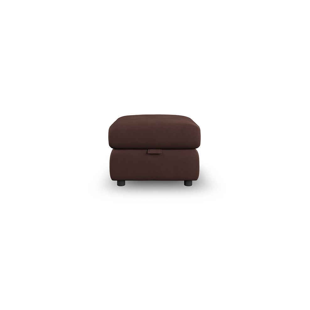Dalton Storage Footstool in Chestnut Leather 3