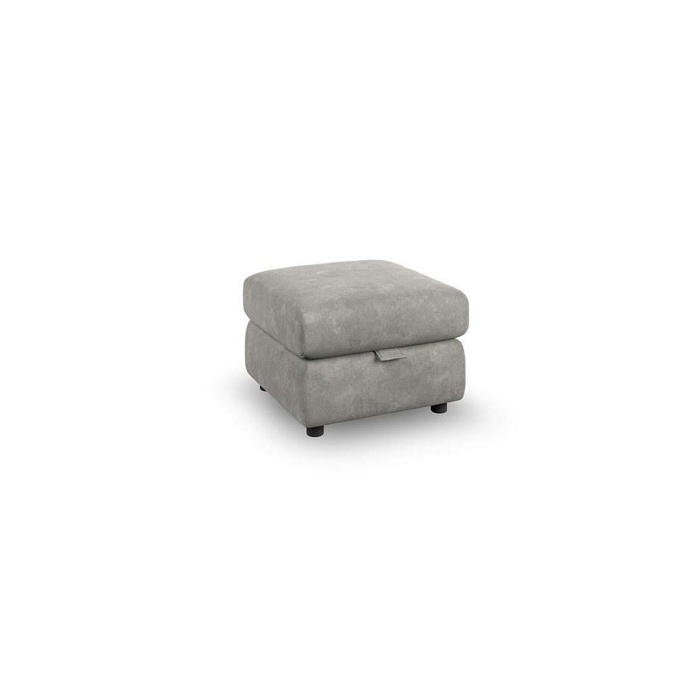 Dalton Storage Footstool in Dexter Stone Fabric 1