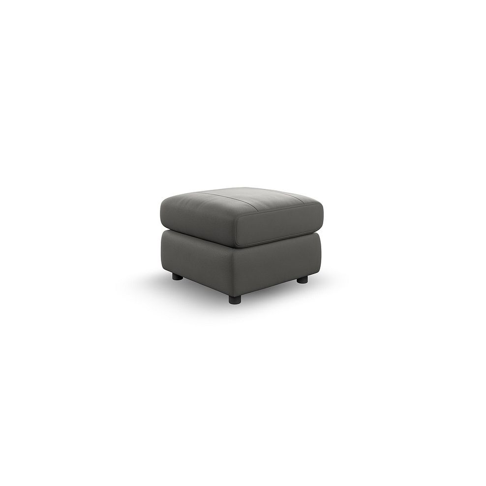 Dalton Storage Footstool in Elephant Grey Leather 4