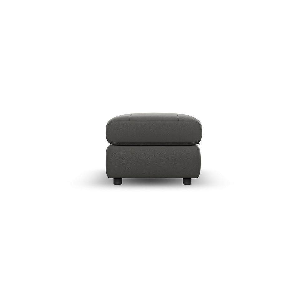 Dalton Storage Footstool in Elephant Grey Leather 5