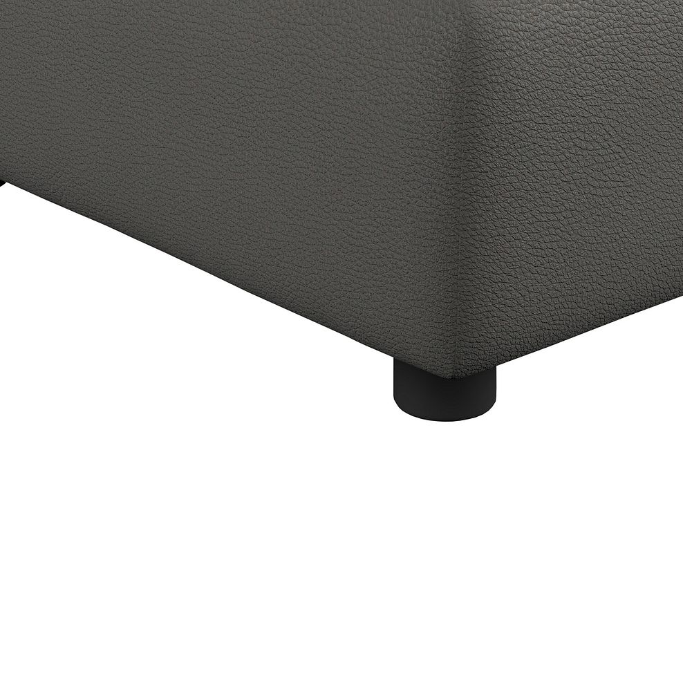 Dalton Storage Footstool in Elephant Grey Leather 8