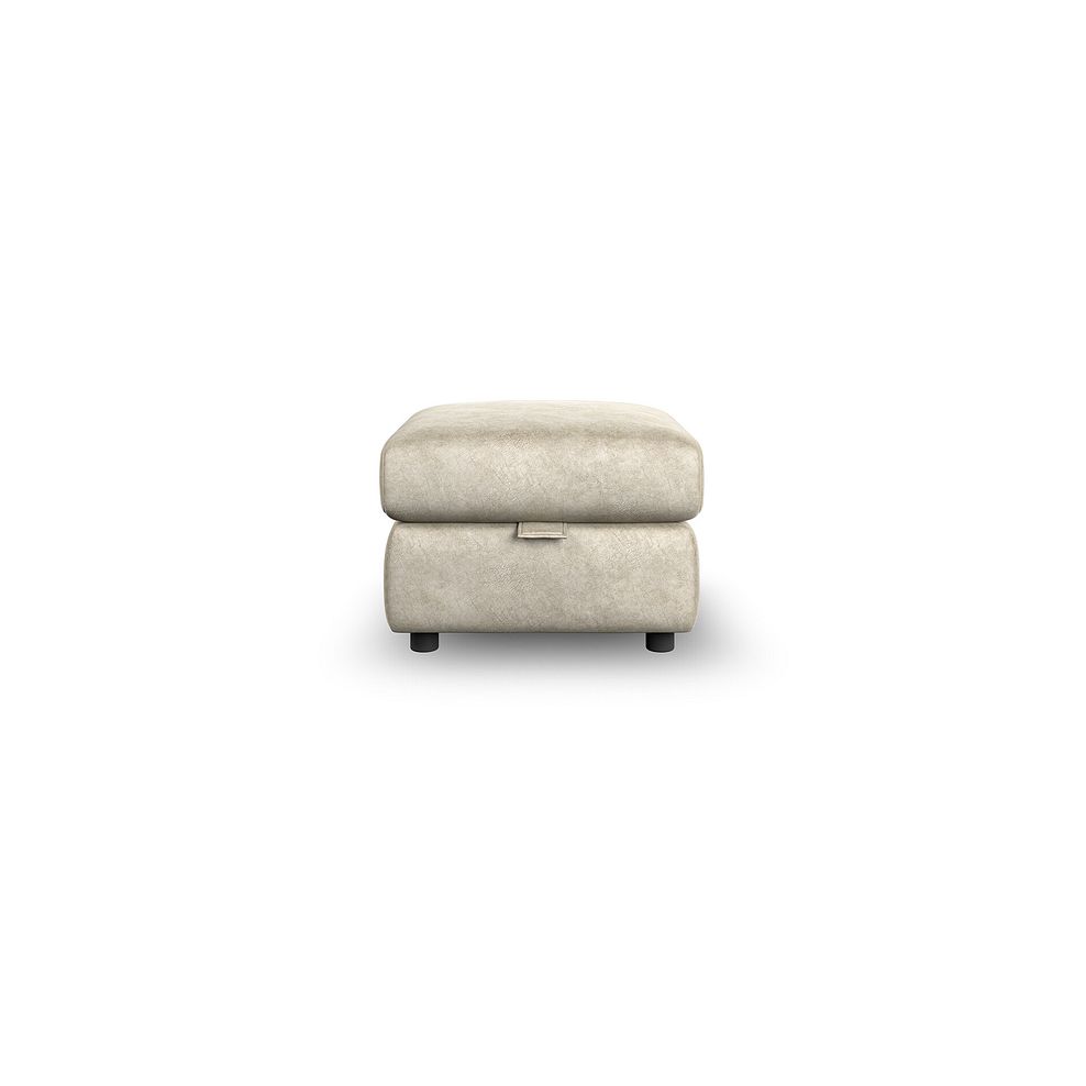 Dalton Storage Footstool in Marble Cream Fabric 3