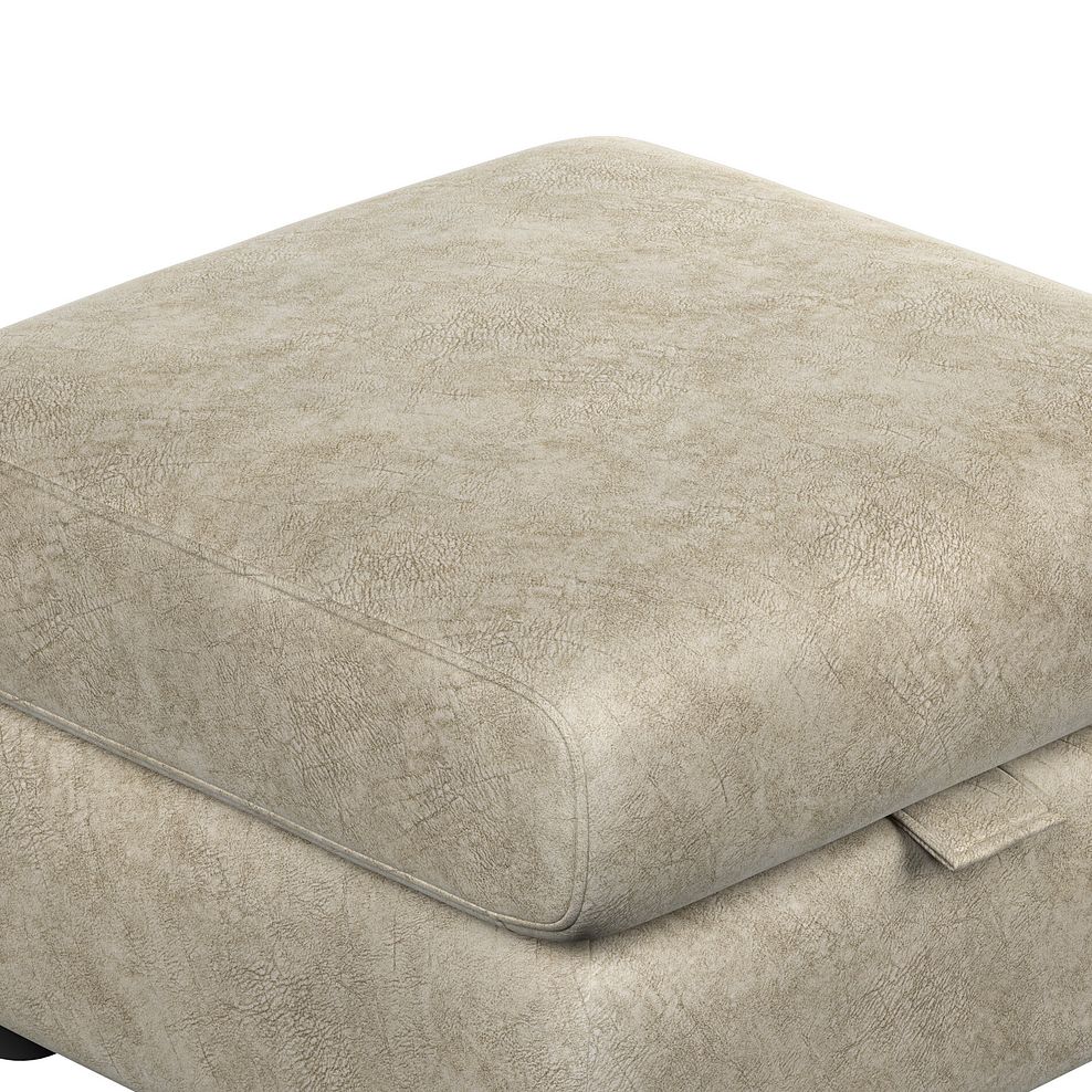 Dalton Storage Footstool in Marble Cream Fabric 7