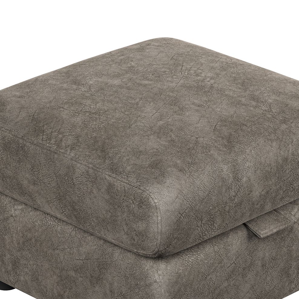 Dalton Storage Footstool in Marble Mink Fabric 7