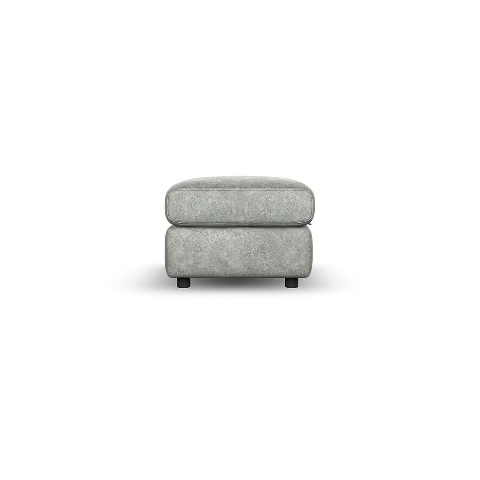 Dalton Storage Footstool in Marble Silver Fabric 5