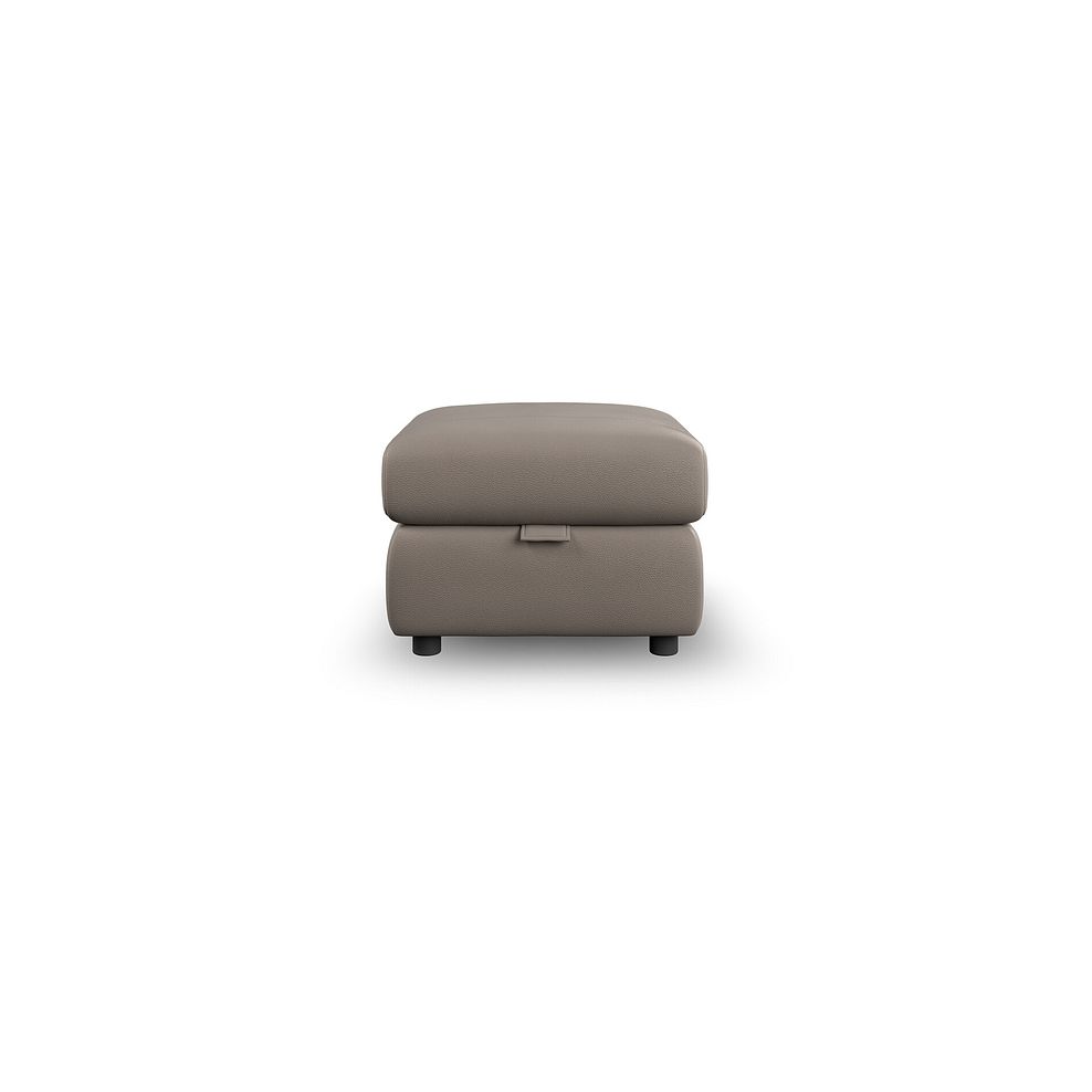 Dalton Storage Footstool in Oyster Leather 3