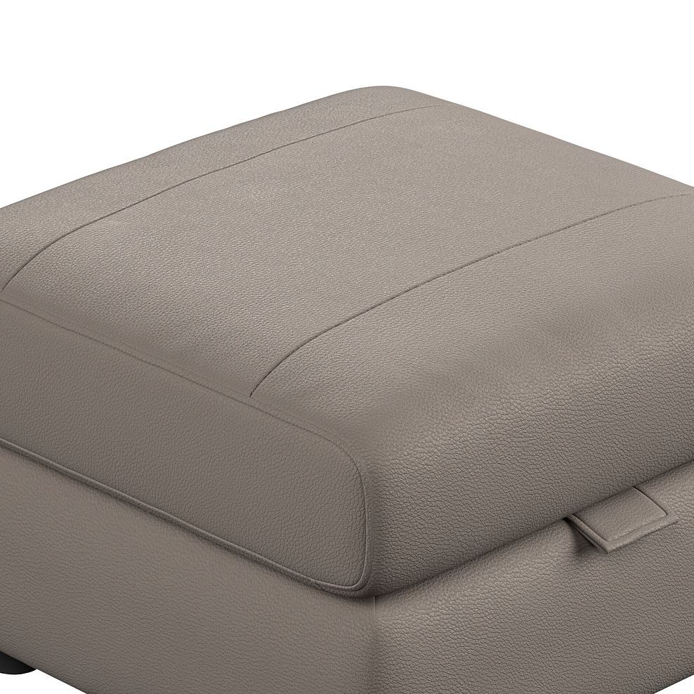 Dalton Storage Footstool in Oyster Leather 7