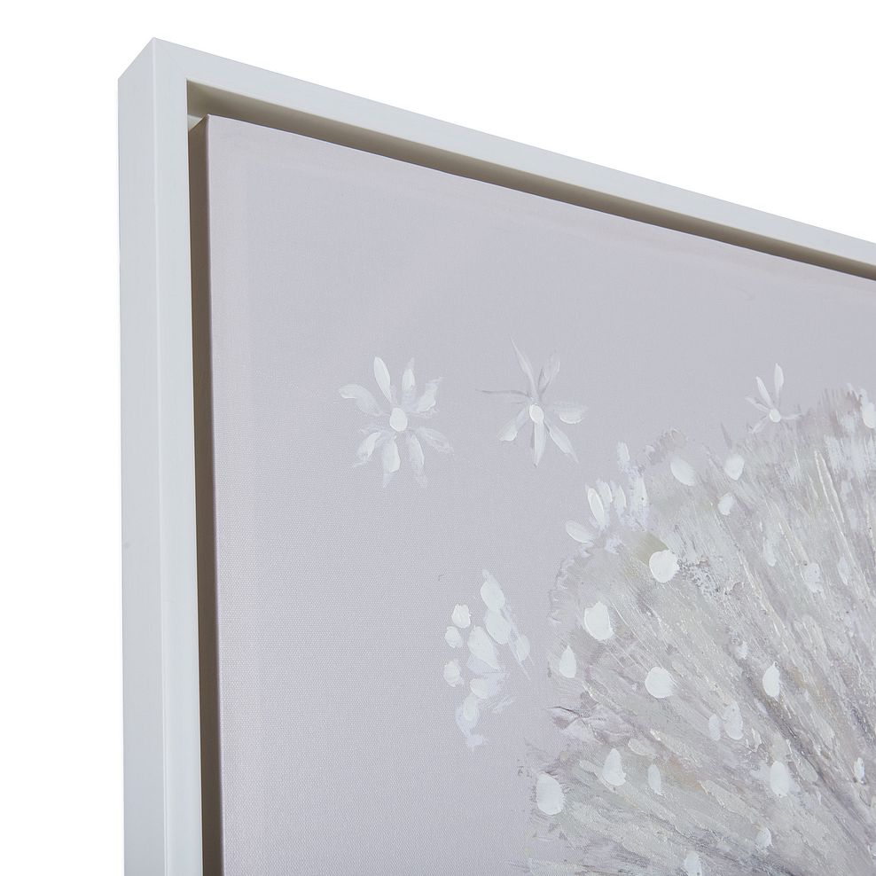Dandelion Handpainted & Embellished Framed Canvas Print 4